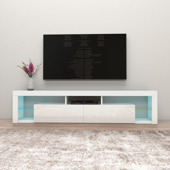 Orren Ellis Floating Milano TV Stand for TVs up to 90" & Reviews